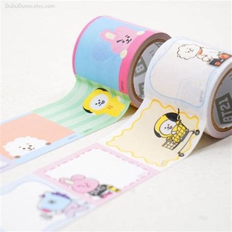 Bt21 Bts Line Has Stationery Etsy Sellers Just Search Bts School