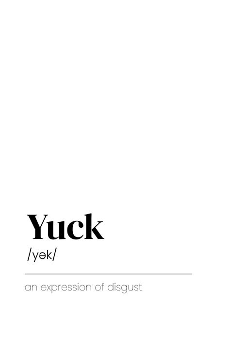 Yuck Yek Poster Artdesign