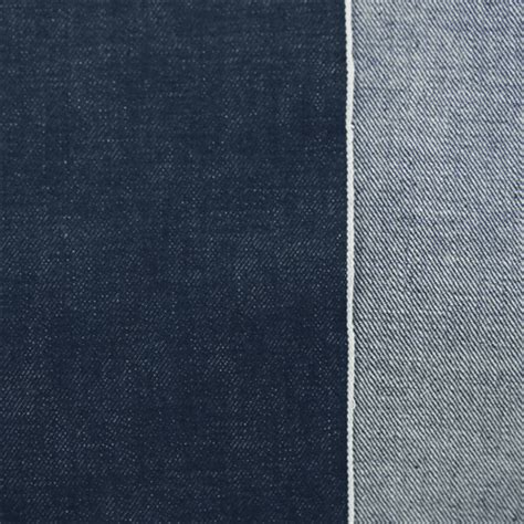 Dark Blue Cotton Slub Japanese Selvedge Denim Fabric By The Yard