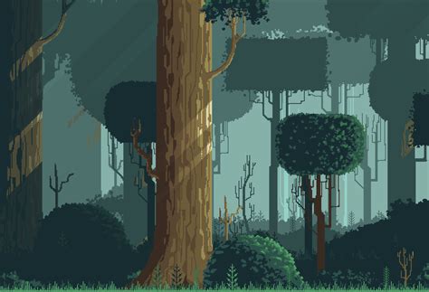 Pixel Art Forest By Edermunizz