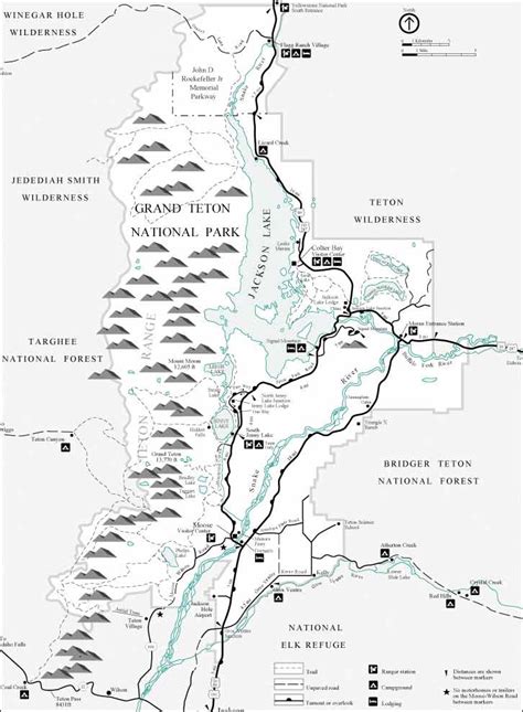 Printable Map Of Grand Teton National Park Web Grand Teton National