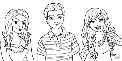 Sam, Freddie, and Carly coloring page | Free Printable Coloring Pages
