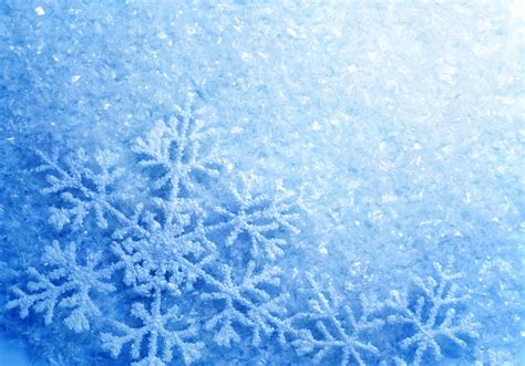 Papel De Parede Inverno Azul Gelo Frio Geada Flocos De Neve