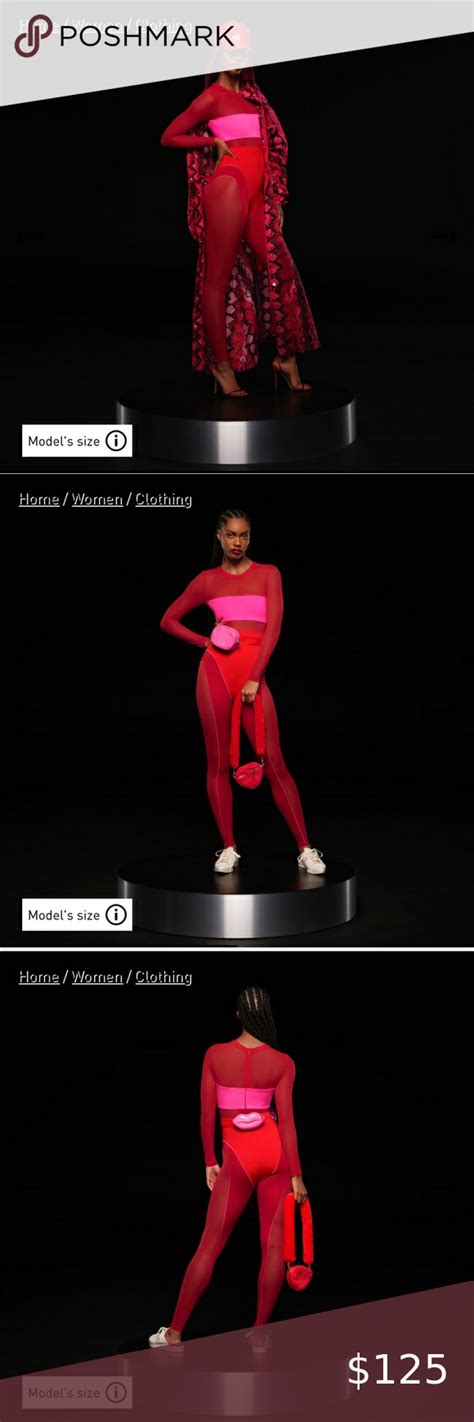 Ivy Park Blocked Catsuit Power Red Ivy Park Plus Fashion Fashion