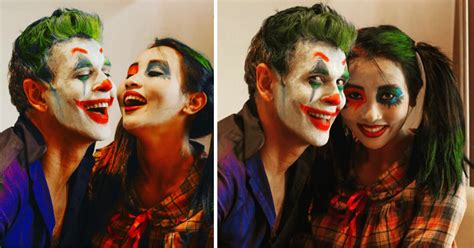 Milind Soman And Wife Ankita Konwar Turn Joker Harley Quinn For