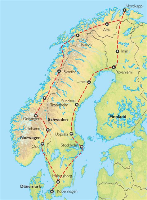 Skandinavien dänemark, schweden, norwegen, finnland ; Reise Pangeo tours: Norwegen - Dänemark - Finnland ...
