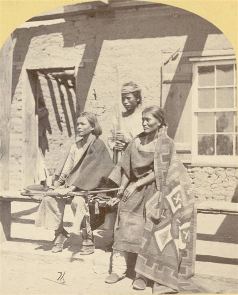 Thebigkelu Two Native American Navajo Boys And A Young Woman Pose