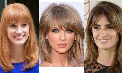 Celebrity Hairstyles How To Choose The Right Bangs For Your Face Shape