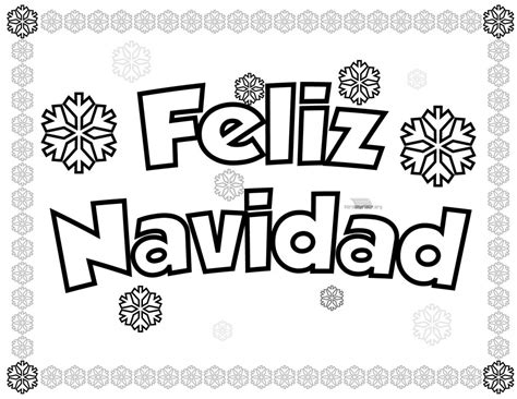 Feliz Navidad Para Colorear Y Para Imprimir En Pdf