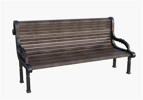 park bench free 3d model 3ds free3d
