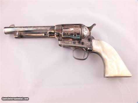 Beautiful Patton Hand Engraved Uberti 45lc Single Action Revolver