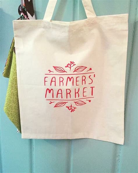 Farmers Market Tote Canvas Tote Canvas Bag Grocery