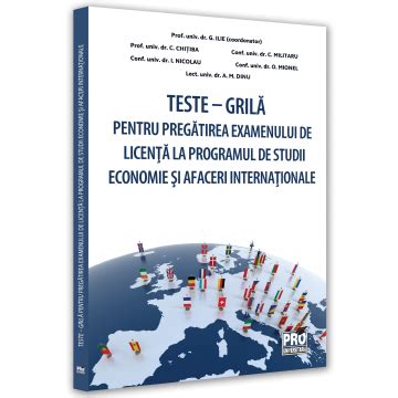 Teste Grila Pentru Pregatirea Examenului De Licenta La Programul De Studii Economie Si Afaceri