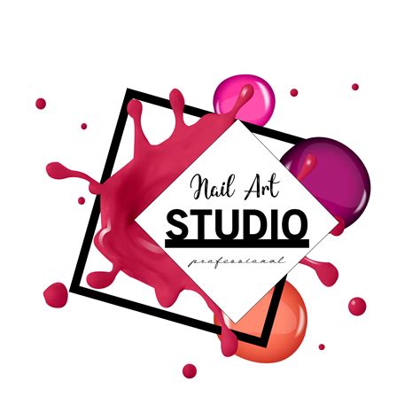 Nail Art studio logo design template. 363611 Vector Art at Vecteezy