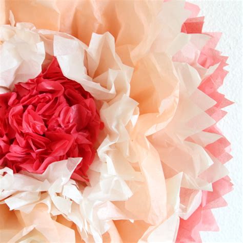 How To Make Giant Tissue Paper Flowers