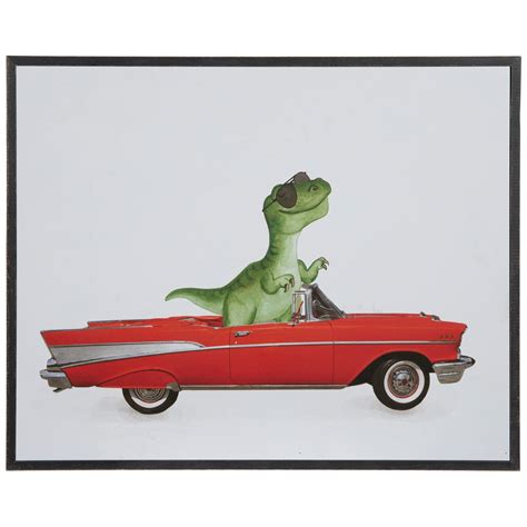Dinosaur Driving Wood Wall Decor | Hobby Lobby | 2283430