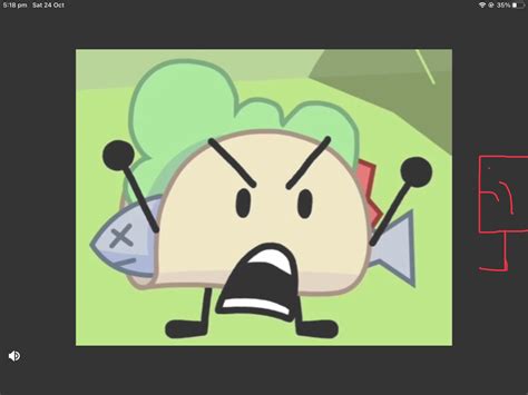 Taco shouts at Blocky again (Half-art) : r/BattleForDreamIsland