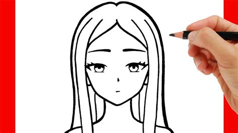 How To Draw Anime How To Draw A Girl Easy Step By Step Youtube