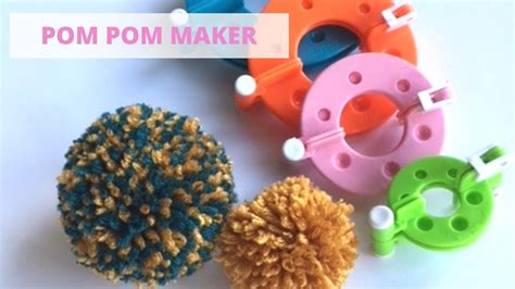 How To Make Pom Pom By Using Pom Pom Maker Youtube