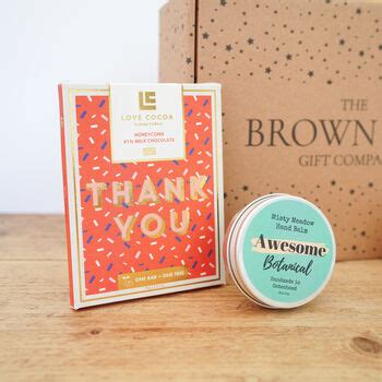 Thoughtful Thank You Gift Set By The Brown Box Gift Company