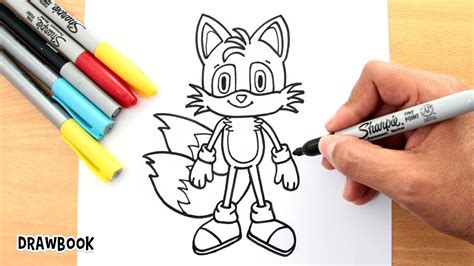 How To Draw Miles Tails Prower Sonic The Hedgehog Drawbook