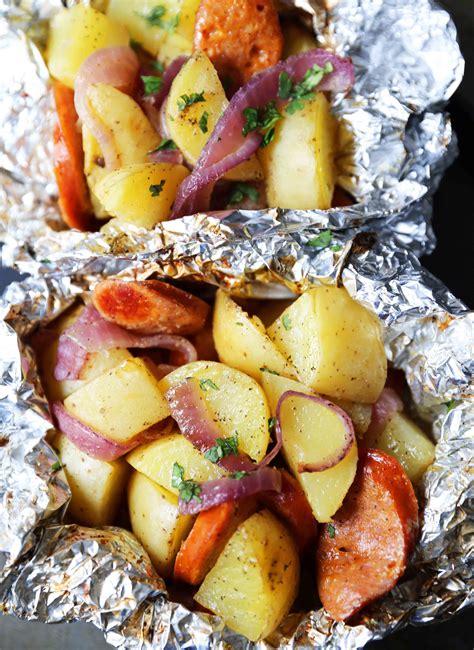 Add one cup of water. Sausage Potato Foil Packets The modern tin-foil dinner ...