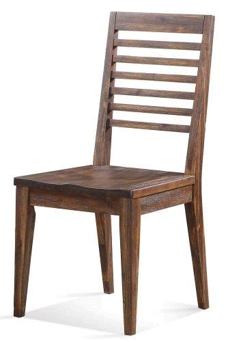 Chair In Brushed Acacia Finish Set Of 2 Dining Chairs Chair