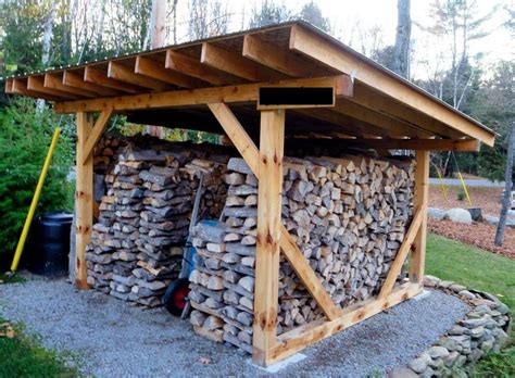 35 Free Diy Firewood Shed Plans For Safe Wood Storage Cheap Garden