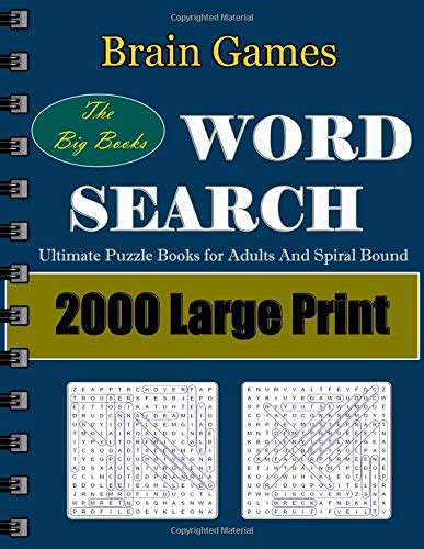 Brain Games Word Search The Big Books Ultimate Puzzle Books For Adults