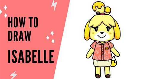 How To Draw Isabelle Animal Crossing New Horizons Acnh Easy Drawing