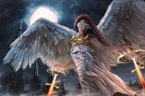 Angel Caelan Stokkermans White Night Art Wings Luminos Moon