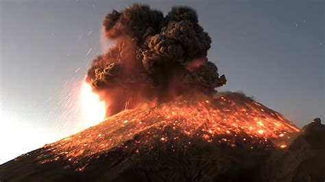 Popocatépetl Volcano Eruption Caught On Webcam