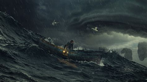 Ocean Storm 4k Wallpaper