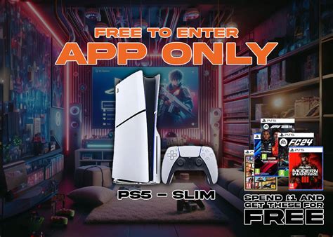 Win This Free To Enter Playstation 5 Slim Ps5 Games Over £1 Spend