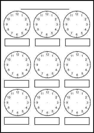 Digital Clock Worksheets Along with Free Printable Blank Clock Faces