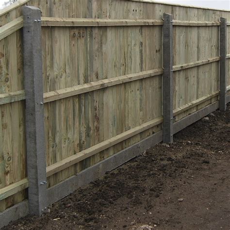 Recessed Concrete Fencing Concrete Posts Free Delivery Available