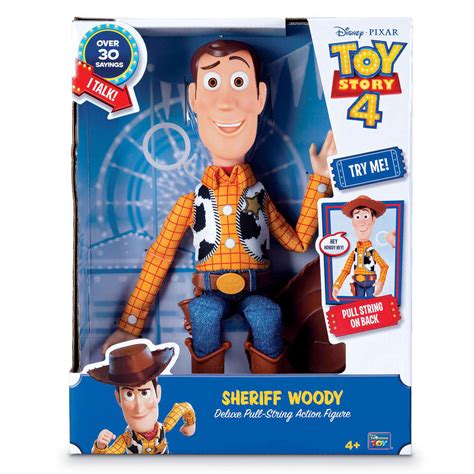 Toy Story 4 Sheriff Woody Deluxe Talking 16 Doll Action Figure With