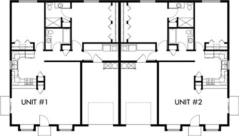 One Story Duplex House Plans 2 Bedroom Duplex Plans Duplex Plan