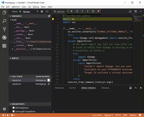 Python How To Run Debug Django App In Visual Studio Code All In One Photos Daftsex Hd