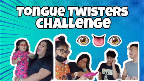Vlog5 Tongue Twister Challenge Youtube