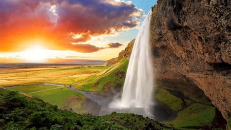 Seljalandsfoss Waterfall Iceland Wallpapers Wallpaper Cave