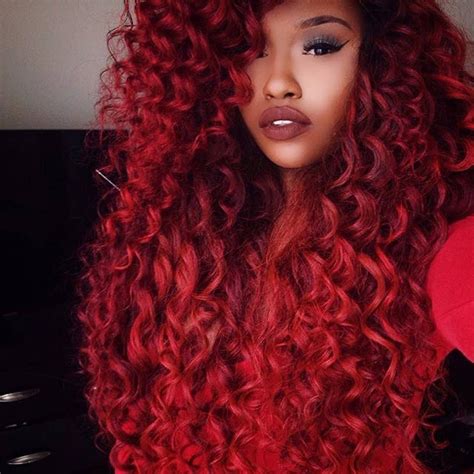 Hairinspiration Her Earanequa Red Curly Hair Is Such