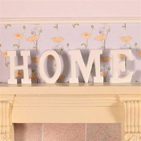 The Dolls House Emporium Home Letters In Wood 4 Pcs