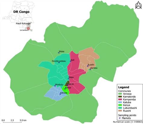 Study Area Lubumbashi City And Geolocation Of Sample Procurement