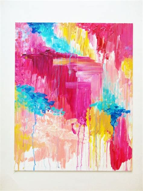 Sale Beautiful Pastel Pop Of Color Painting Free Shipping Elated