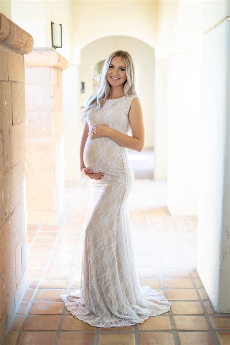 Boat Neck Maternity Wedding Gown Sexy Mama Maternity Sexy Wedding Gowns Lace Maternity