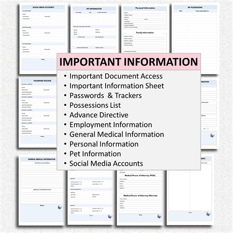 End of Life Planner Printable, Final Wishes Estate Planner, Funeral