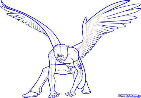 How To Draw Anime Wings Draw An Anime Angel Step By Step