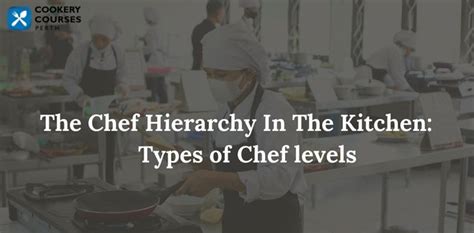 The Chef Hierarchy In The Kitchen Types Of Chef Levels