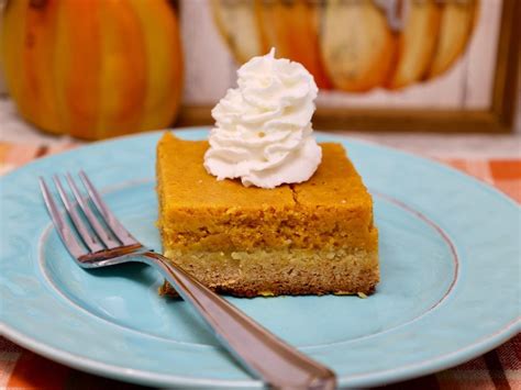 Paula Deens Pumpkin Gooey Butter Cake Bars Recipe Grace Like Rain Blog
